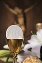 Sacrament of communion, Eucharist symbol Royalty Free Stock Photo