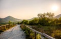 Euganean hills area Pianoro del Mottolone trail Padua Italy Veneto region