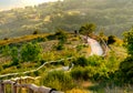 Euganean hills colli euganei viewpoint Pianoro del Mottolone curve trail Padua