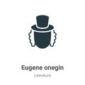 Eugene onegin vector icon on white background. Flat vector eugene onegin icon symbol sign from modern literature collection for Royalty Free Stock Photo