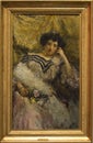 `Eugenia Vitali Eubrecht` 1893 by Antonio Macini Royalty Free Stock Photo