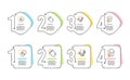 Euler diagram, Engineering and Usb stick icons set. Face verified sign. Vector