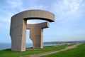 Eulogy of the Horizon, public monument in Gijon, Asturias, Spain Royalty Free Stock Photo
