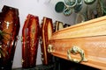 Funeral parlor coffin
