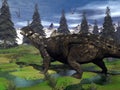 Euoplocephalus dinosaur - 3D render