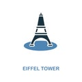 Euphile Tower icon in two color design. Simple element illustration. Euphile Tower creative icon from honeymoon collection. For we