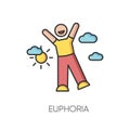 Euphoria RGB color icon Royalty Free Stock Photo