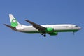 Euralair 737 on finals Royalty Free Stock Photo