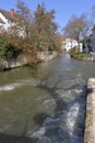 Eure river at Chartres in France Royalty Free Stock Photo