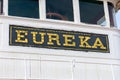 Eureka boat name on a side-wheel paddle steamboat, ferryboat now preserved at the San Francisco Maritime National Historical Park