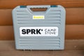 Eureka brand SPRK camp stove carrying case. This is a portable outdoor cooking stove