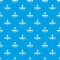 Eureka bulb pattern vector seamless blue