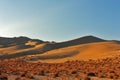 The Eureka in desert on sunrise Royalty Free Stock Photo