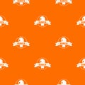 Eureka idea pattern vector orange