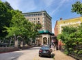 Eureka Springs, Arkansas, U.S - June 23, 2022 - The view of historic buildings on the Main Street Royalty Free Stock Photo