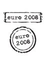 Euro 2008 Stamp Royalty Free Stock Photo