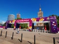 Euro 2012 Fanzone in Warsaw, Poland Royalty Free Stock Photo