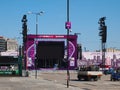 Euro 2012 Fanzone in Warsaw, Poland Royalty Free Stock Photo