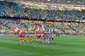 Euro 2012 final in kiev, Ukraine Royalty Free Stock Photo