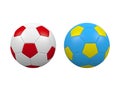 Euro 2012 soccer balls Royalty Free Stock Photo