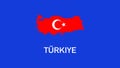Turkiye Flag Map Teams European Nations 2024 Abstract Royalty Free Stock Photo