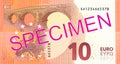 10 euro bank note full frame reverse Royalty Free Stock Photo