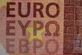 Euro bank note Royalty Free Stock Photo