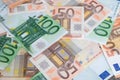 Euro banknote. euro currency bills.saving and making money concept.euro is the common currency for 19 countries in the eurozone