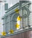 Classical architecture Arch on obverse five euro banknote