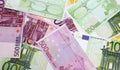 Euro banknotes