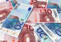 Euro banknotes