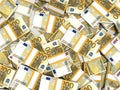 Euro banknotes background. Royalty Free Stock Photo