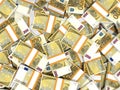 Euro banknotes background. Royalty Free Stock Photo