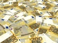 Euro banknotes background. Royalty Free Stock Photo