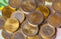 Euro banknotes and coins Royalty Free Stock Photo