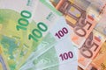 100 euro banknotes Royalty Free Stock Photo