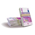 Euro banknotes illustration, financial them