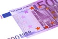 Euro banknotes ion the white Royalty Free Stock Photo