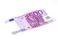 Euro banknotes ion the white Royalty Free Stock Photo