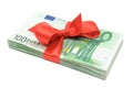 Euro Banknotes with Ribbon