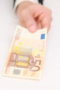 50Euro Bill Royalty Free Stock Photo