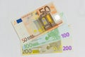 Money Euro banknote. isolated Royalty Free Stock Photo