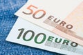Euro bills Royalty Free Stock Photo