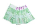100 euro bills euro banknotes money. European Union Currency Royalty Free Stock Photo