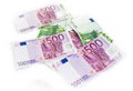 Euro bills euro banknotes money. European Union Currency Royalty Free Stock Photo