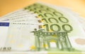 100 euro bills Royalty Free Stock Photo