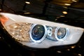 Euro Car Headlight Royalty Free Stock Photo