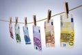 Euro cash notes Royalty Free Stock Photo