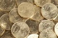 10 Euro Cent coins Royalty Free Stock Photo