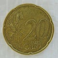 20 Euro cent error coin